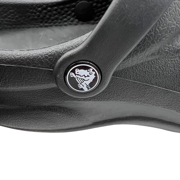 Crocs Mens 11 Classic Bistro Black Clogs Casual Work Comfort Shoes Beach Sandals - Picture 3 of 9